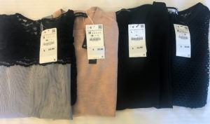 Shirts with all sizes