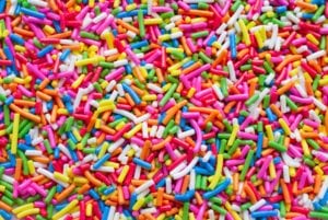 Colorful sprinkles